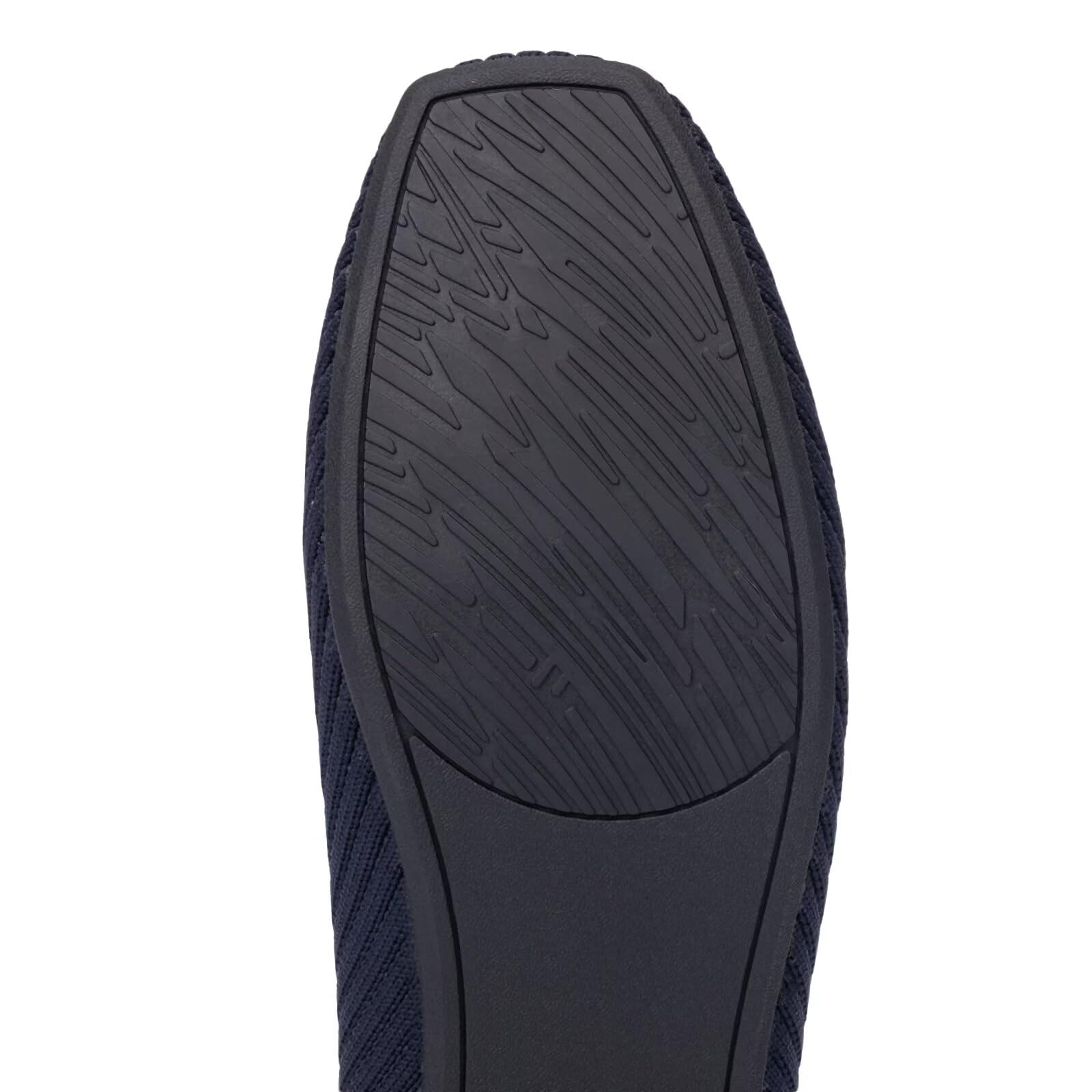 Frank Mully Ballerine da donna con punta quadrata, comode e lavabili, scarpe da lavoro