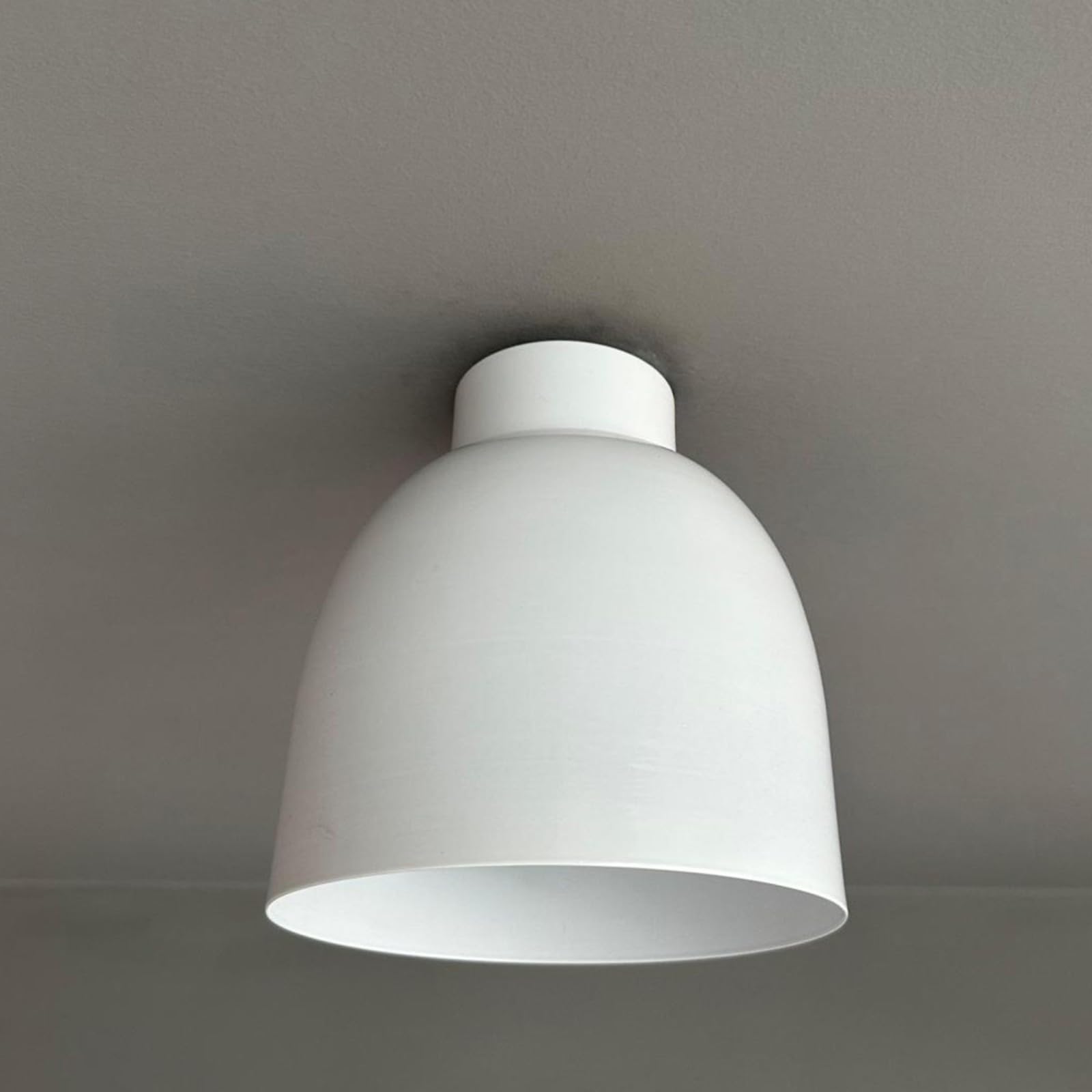 bamyum Deep Industrial Wooden Ceiling Pendant Light, 17,5 cm Lampshades, Ceiling Lamp and Kitchen Island Light Metal, Hanging Lamp Dining Table, E27 Living Room Dining Room Lights, White — image 1