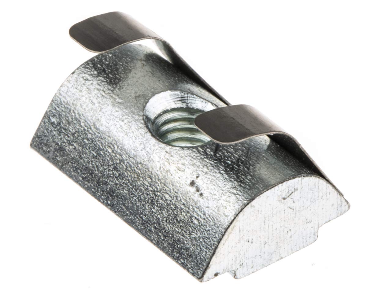 RS PRO Componente de conexión, ranura de piedra, elemento de fijación y conexión para 6 mm, M6, L. 16 mm, apto para 30 mm, paquete de 10 unidades