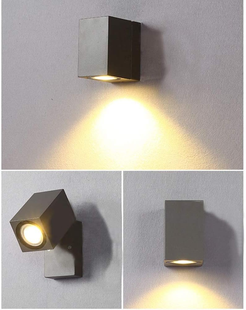 ZR98US Waterproof Aluminum Outdoor&Indoor Lamp Exterior Garden Porch Wall Lamps 5W Bedside Light Living, Chandelier