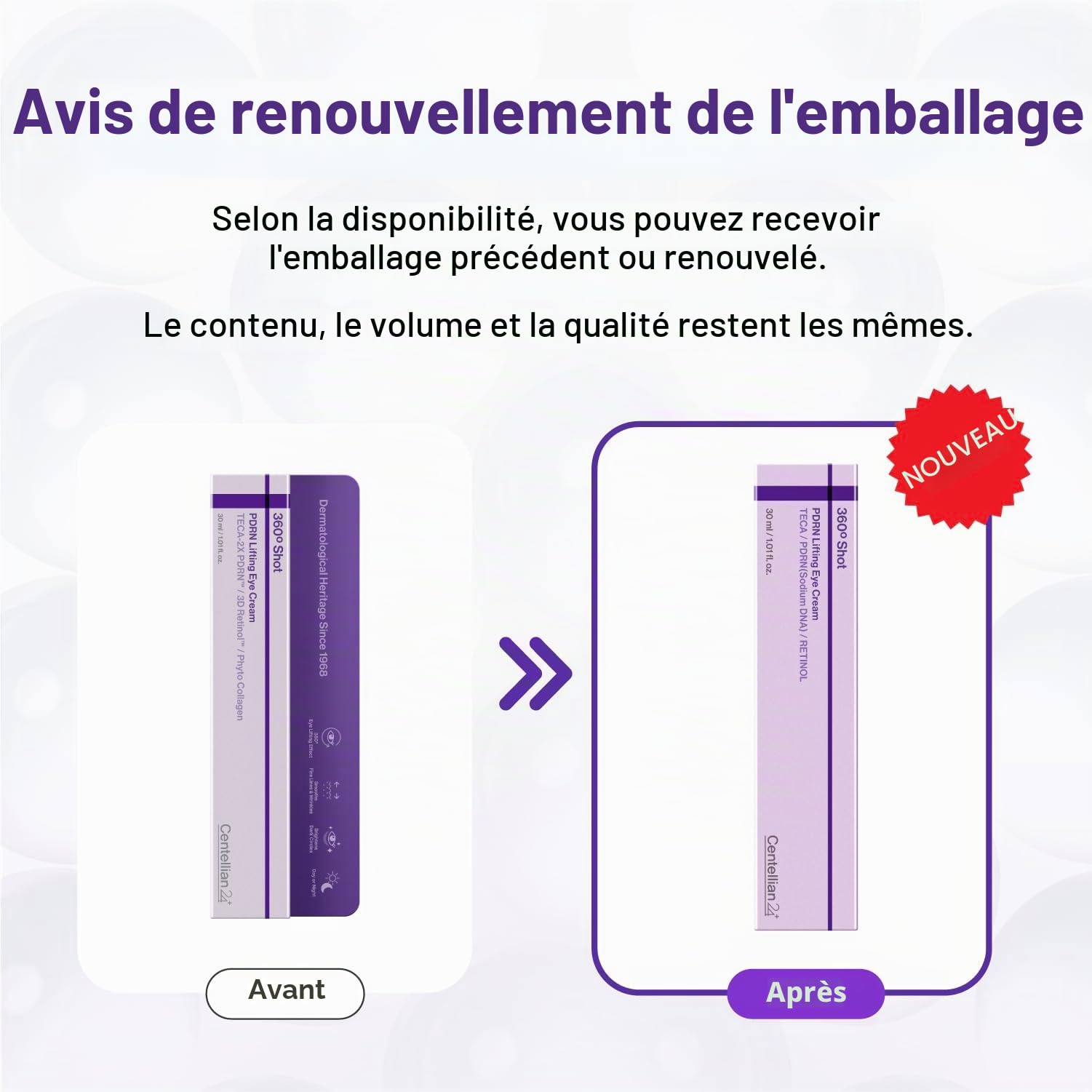 Centellian24 360 Shot PDRN Crème Raffermissante pour les Yeux 30 ml – Crème Contour des Yeux Anti-Âge au Rétinol pour les Yeux à Capuche, Lissage des Rides, Soin Hydratant Raffermissant