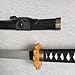 COSWOR 40 inch Plastic Black & Gold Katana Anime Samurai Sword for Cosplay, Performance Props