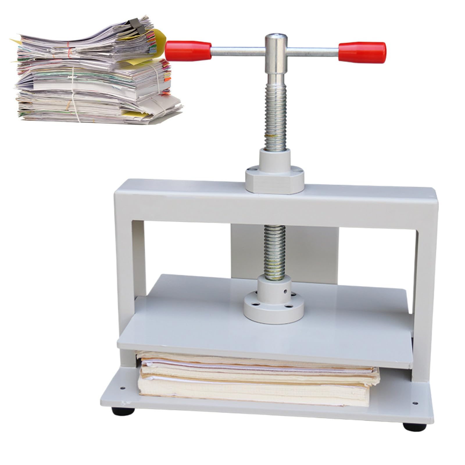 Pressa per rilegatura libri, con pressione di 1500 kg, per ufficio e scuola, raccoglitore piatto A4 per appiattire i libri