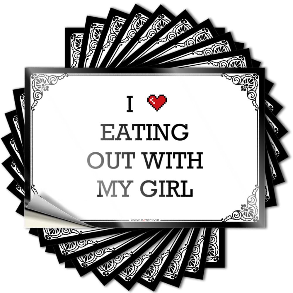 Quote Snarky, Teacher Door I Love Eating Out with My Girl | Lake Life Decor(8X12CM)