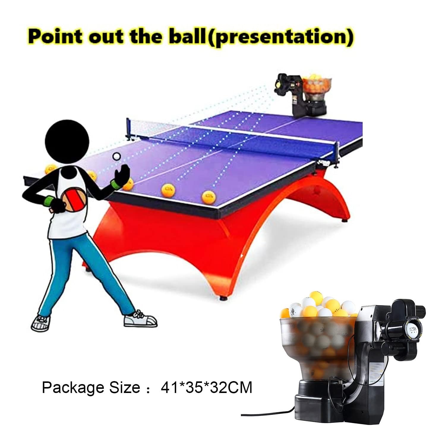 40 stuks kleurrijke tafeltennisballen, ping pong ballen 40 mm