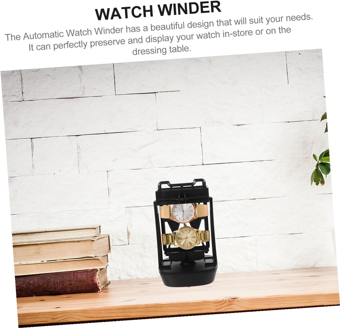 Mechanical Watch Winder Automatic Tabletop Watch Winder USB Charging for Home Use Quiet Operation Soft Pillows