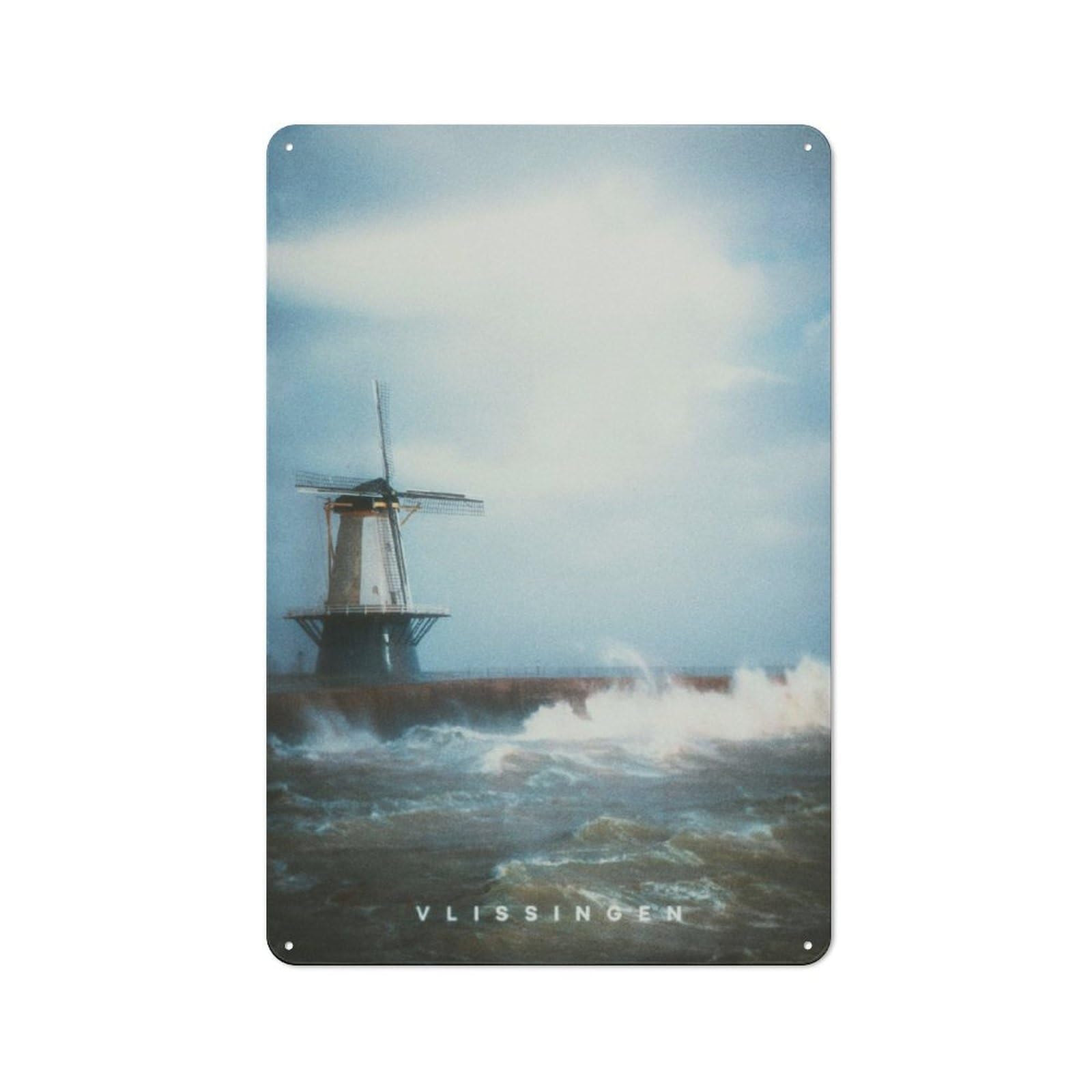 Junmoney Vlissingen 30X20cm Retro Metal Sign With For Man Cave Or Games Room, Tin Sign Wall Decor For Games Rooms And Man Caves