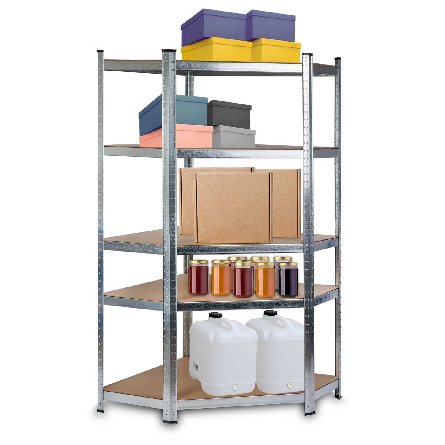 Stellingkast, opbergrekken 180 x 90 x 40 cm - met verstelbare planken, 125 kg per laag