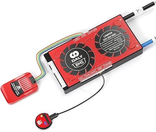 Miniatura 8 de DALY Smart BMS 14S 48V 100A Li-ion 3S Módulo paralelo 1A con UART RS485 CAN Bluetooth BMS Parámetro en tiempo real Revisión y reinicio para banco de