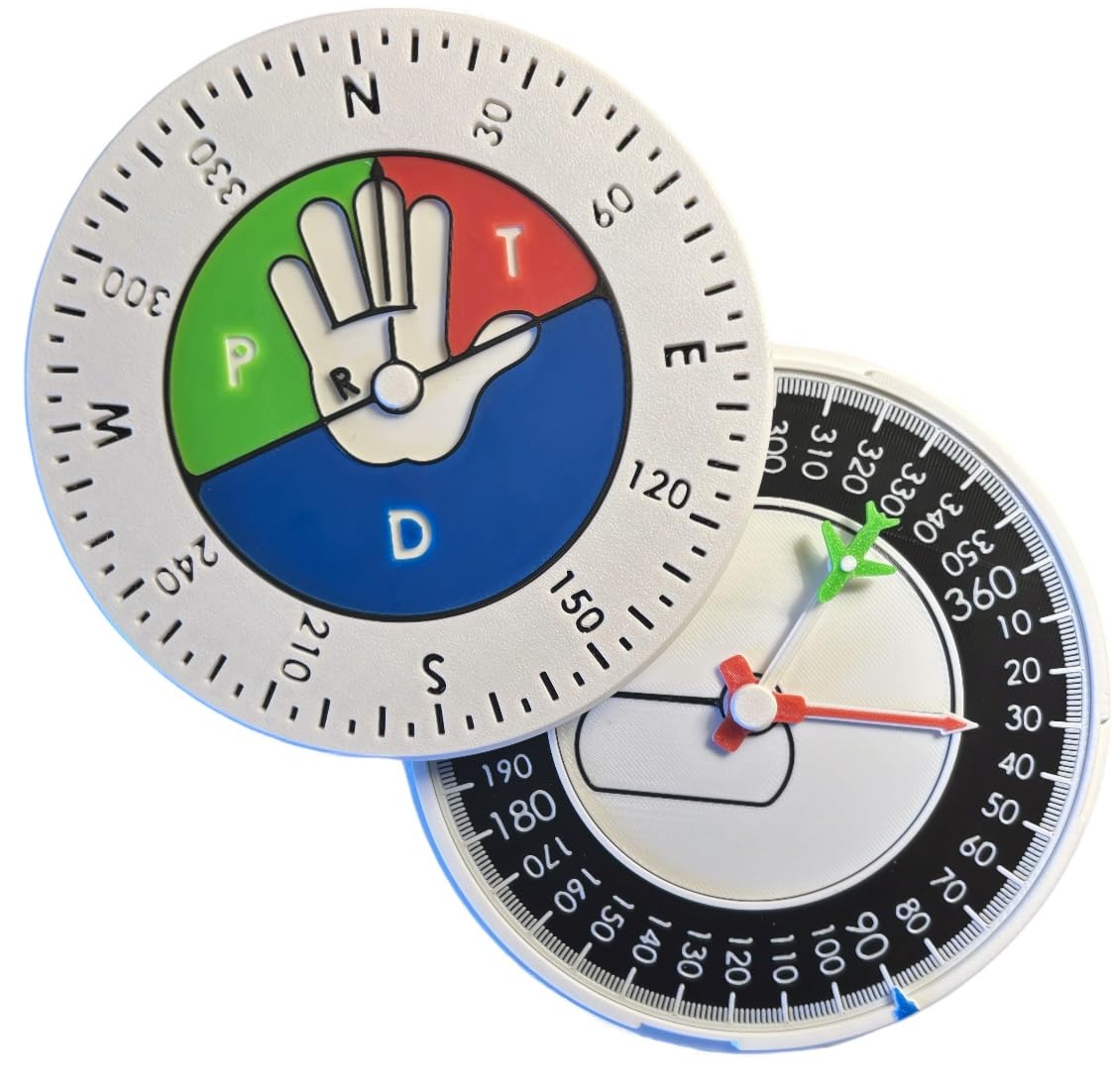 OTTO PILOT Holding Pattern Computer Combo – Set of 2 Tools for Pilots in Training | Visualization & Entry Solving for Instrument Ratings