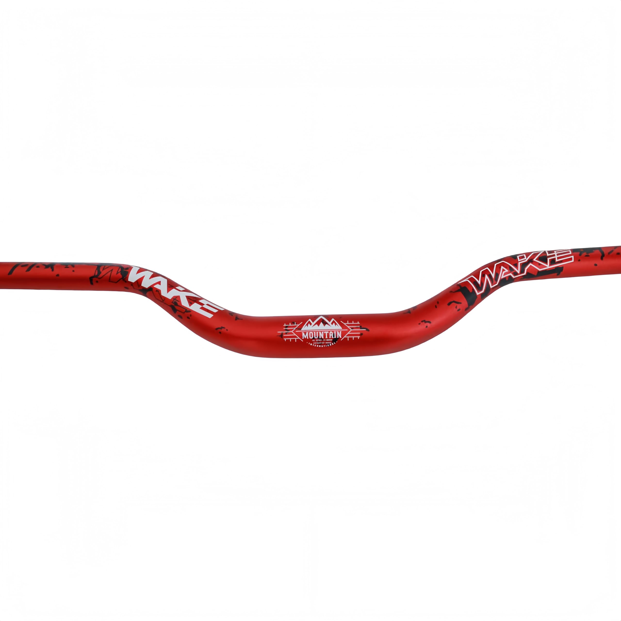 TRKIMAL φ 31,8 mm per mountain bike da strada extra lungo 780 mm manubrio 55 mm Riser bar per downhill ciclismo corsa off-road MTB, BMX (rosso)