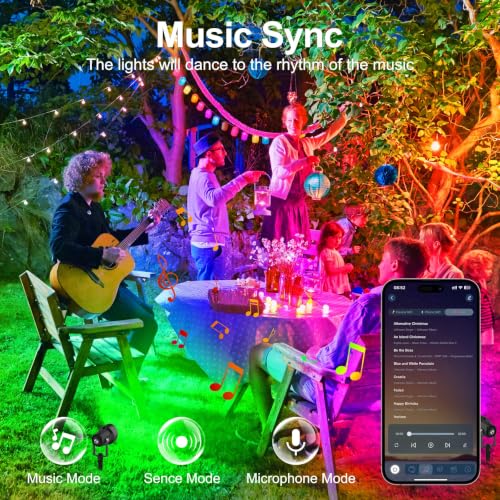 T-SUN Smart RGBW Spot Lights Indoor, Uplights Indoor Spotlights with Remote - image 7