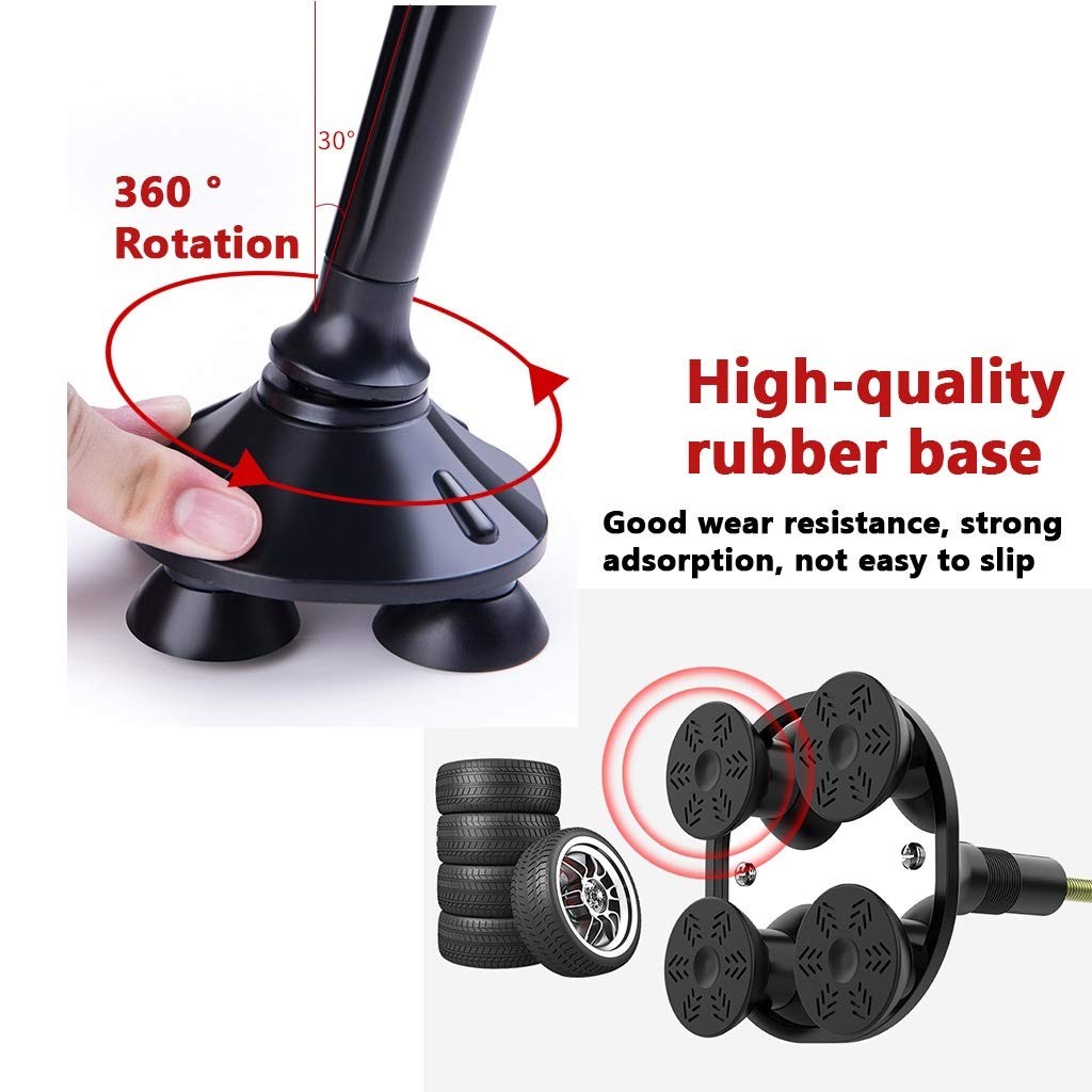 YXCKG Bastón Plegable, Bastones para Caminar con Luz LED, Bastón De Ancianos con Alarma De Pánico, Ayuda para Caminar De Aluminio Ajustable En Altura para Hombres Y Mujeres (Color : Style B)