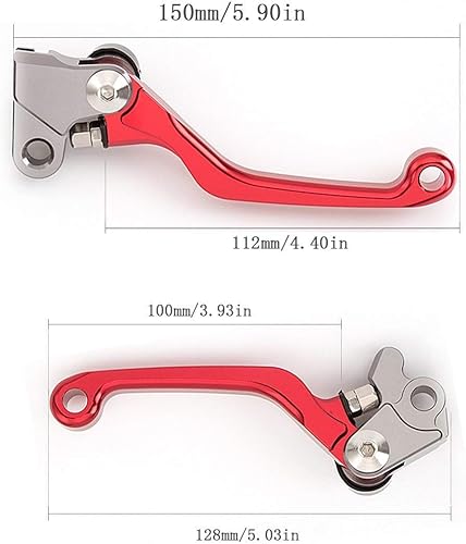 Miniatura 5 de Juego de palancas de embrague de freno para moto de motocross, para Yamaha, Honda, Kawasaki, KTM, Suzuki con empuñaduras de manubrio de 78 pulgadas