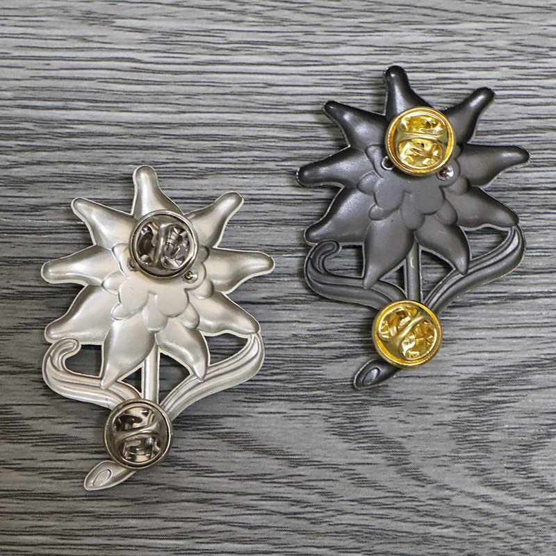 FOTN German World War 2 WW2 Mountain Troops Edelweiss Elite Wehrmacht Hat 2" Lapel Enamel Pin4