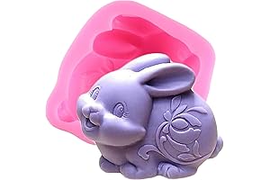 Mujiang Silicone Chocolate Bunny Molds for Easter Baking