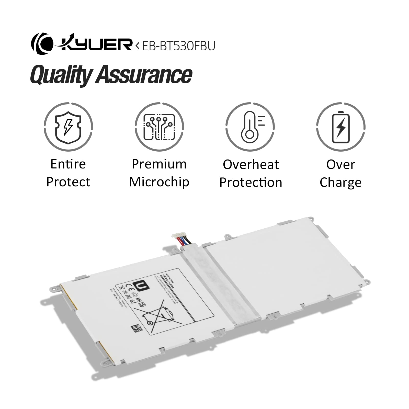 EB-BT530FBU Batterie Samsung Galaxy Tab 4 10.1 SM-T530 SM-T531 SM-T535 SM-T537 SM-T532 SM-T533 T536 T530NU T537A T537V T537R4 3G 4G/LTE WiFi