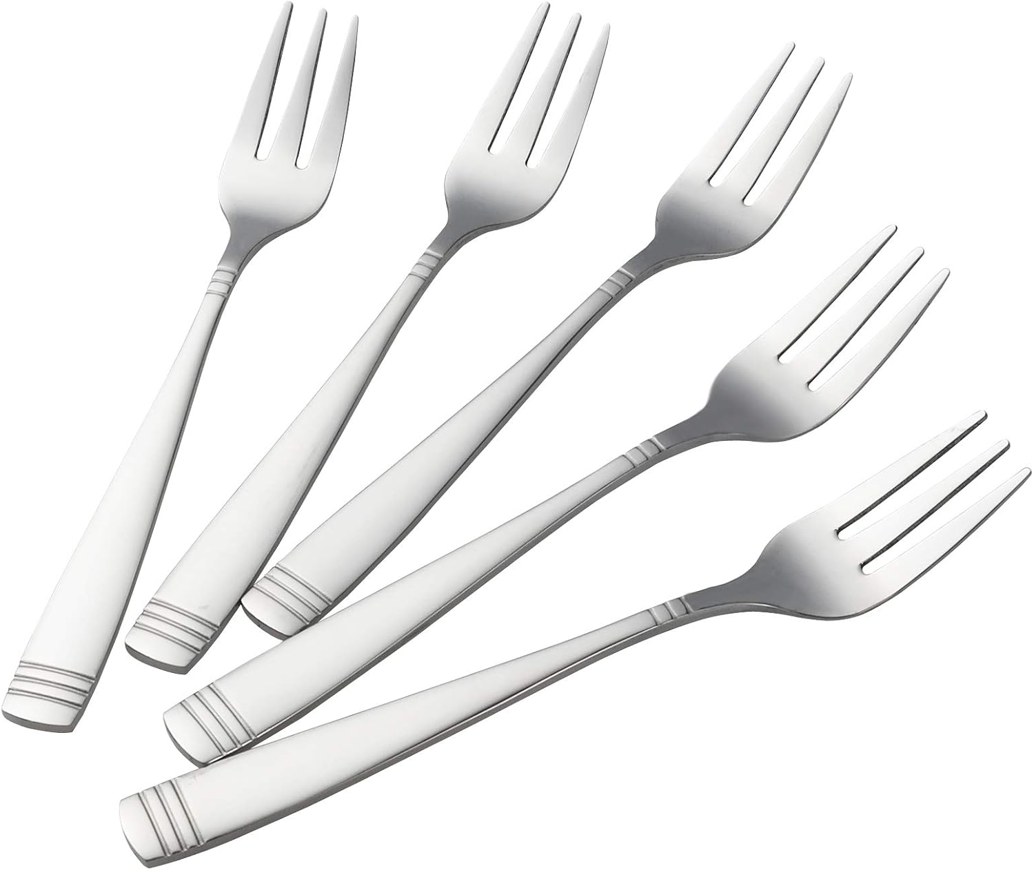 Leendines Pastry Forks, Cake Forks Set of 12, Stainless Steel Forks