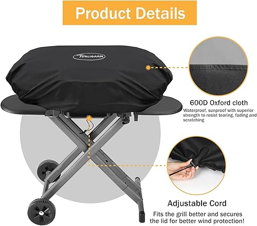 Miniatura 3 de Cubierta de parrilla portátil resistente para Coleman Roadtrip 285LXLXXLXE y Smoke Hollow 205 Grills, cubierta de parrilla pequeña al aire libre,