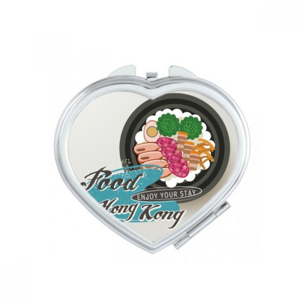 Miroir compact maquillage avec motif Chine Coeur pour sac à main féminin