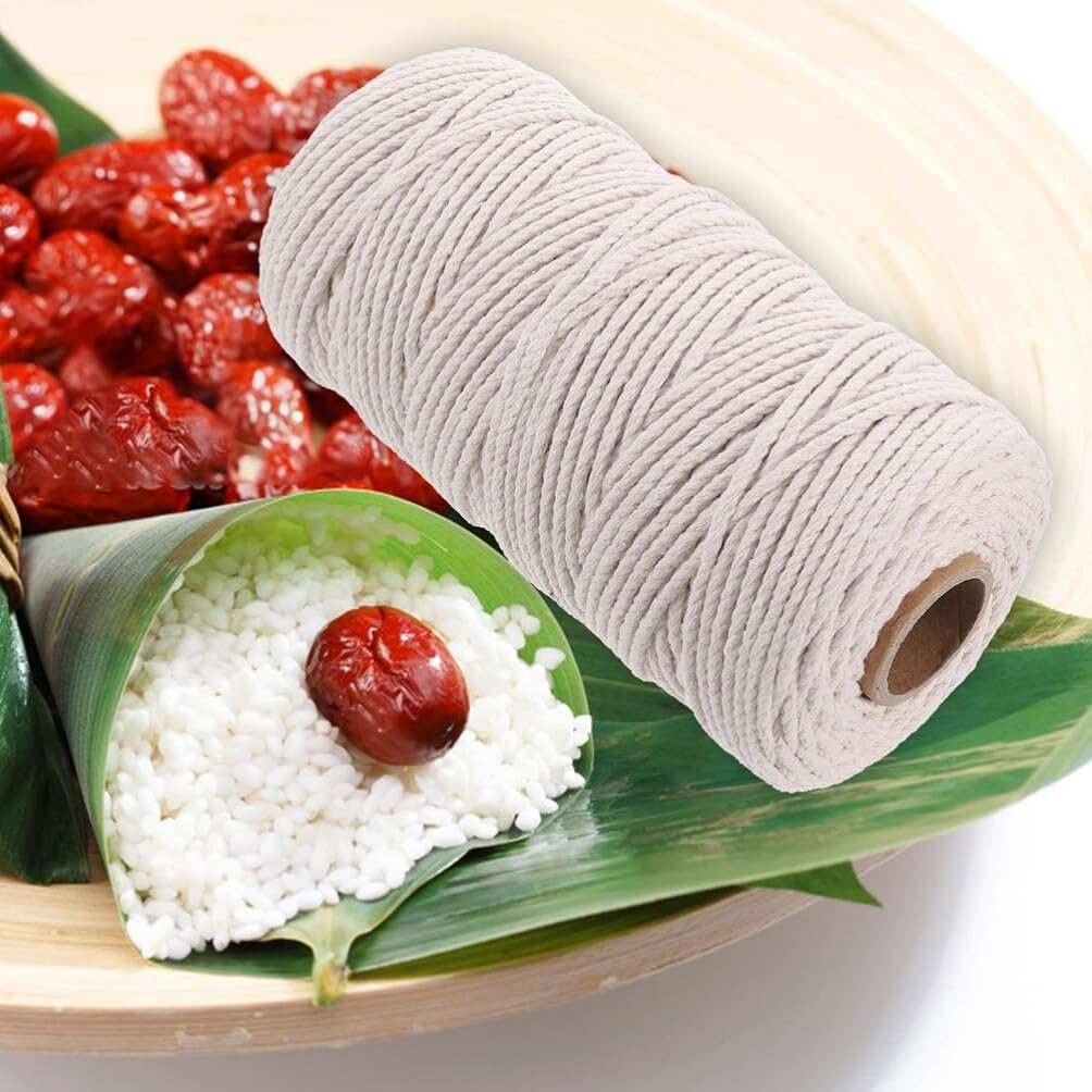 GANAZONO Cotton Cord for Cooking 2 Rolls of Butcher Twine Kitchen String Meat Sausage Cotton Twine for DIY Crafts