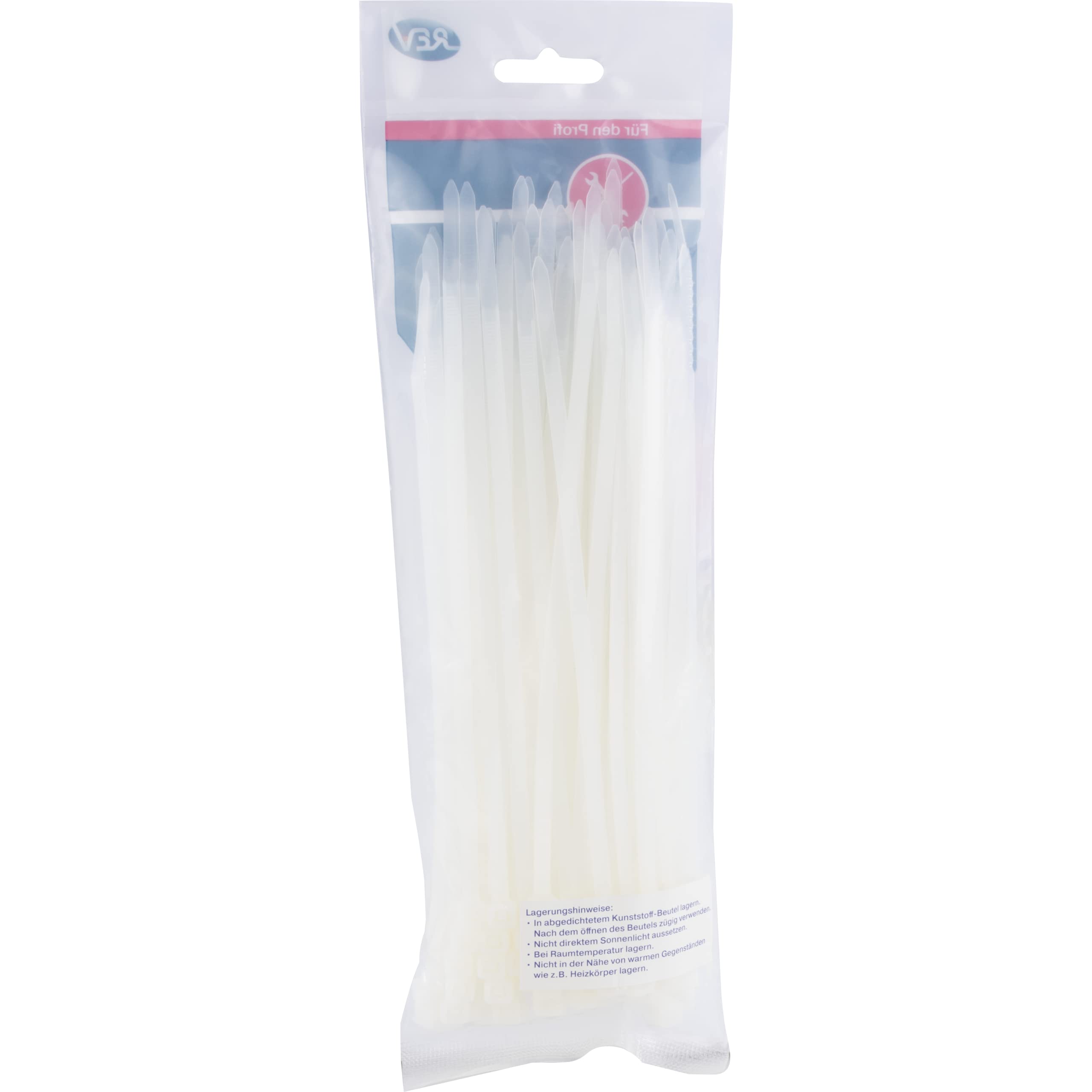 REV Ritter 0508296555 Cable Ties 200 x 4.6 mm Set of 100 White - Image 4