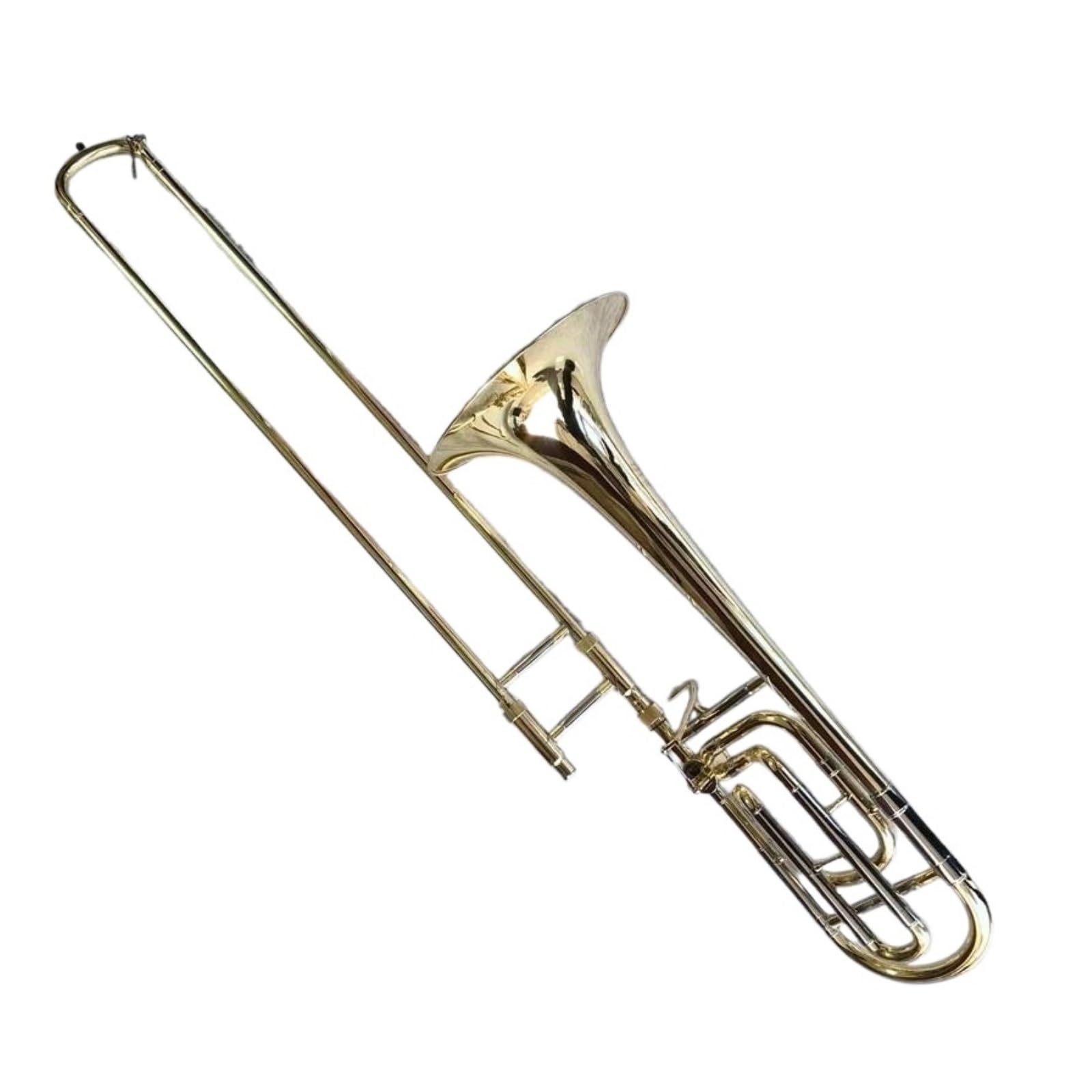 B-Posaune Instrument Goldlack Kolben Profiposaune