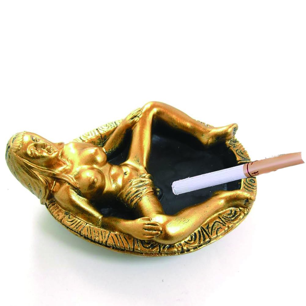 Naked Sexy Woman Ashtray,1pcs Gothic Vintage Cigar Ash Tray Smoke Butt Holder,Coffee Bar Decoration Gift For Father Boyfriend Smokers