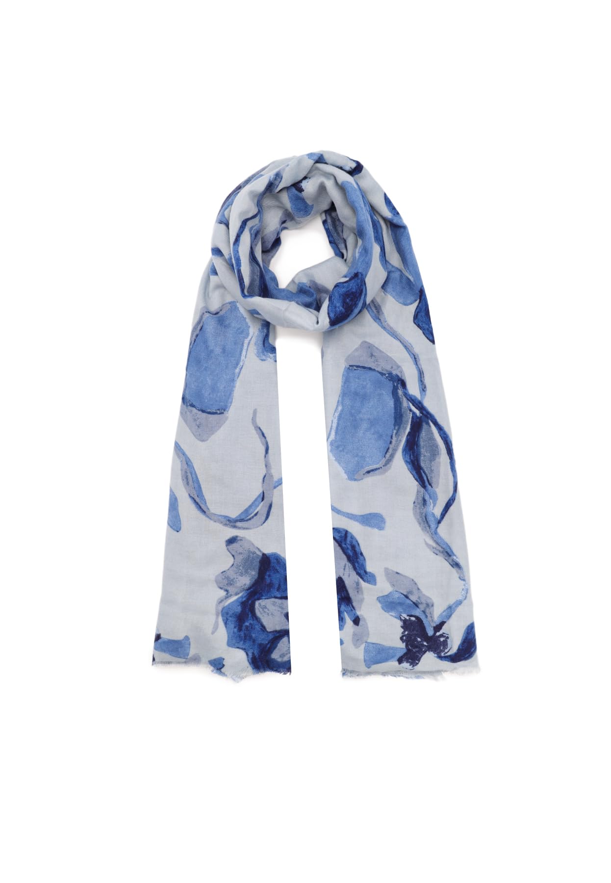 QUEEN HELENA Sciarpa Girocollo Donna In Viscosa 100% - Stampa Fantasia Colorata, Maxi Sciarpa 180x85 Cm, Leggera E Morbida, Accessorio Casual O Elegante - Collezione SS25