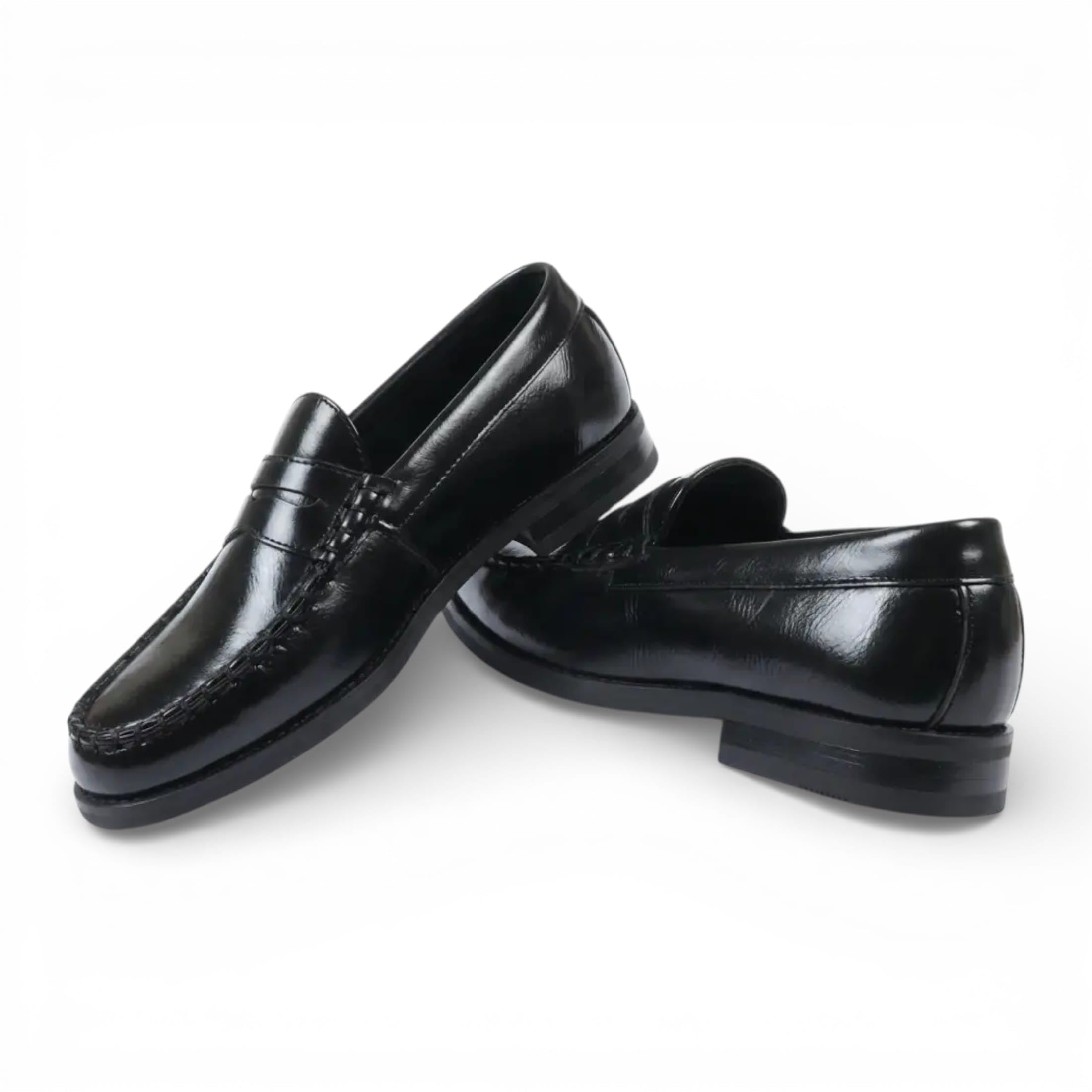 Zapatos Casuales Tipo Mocasín Formales de Vestir de Piel Sintética PU para Hombre de Dolcetto