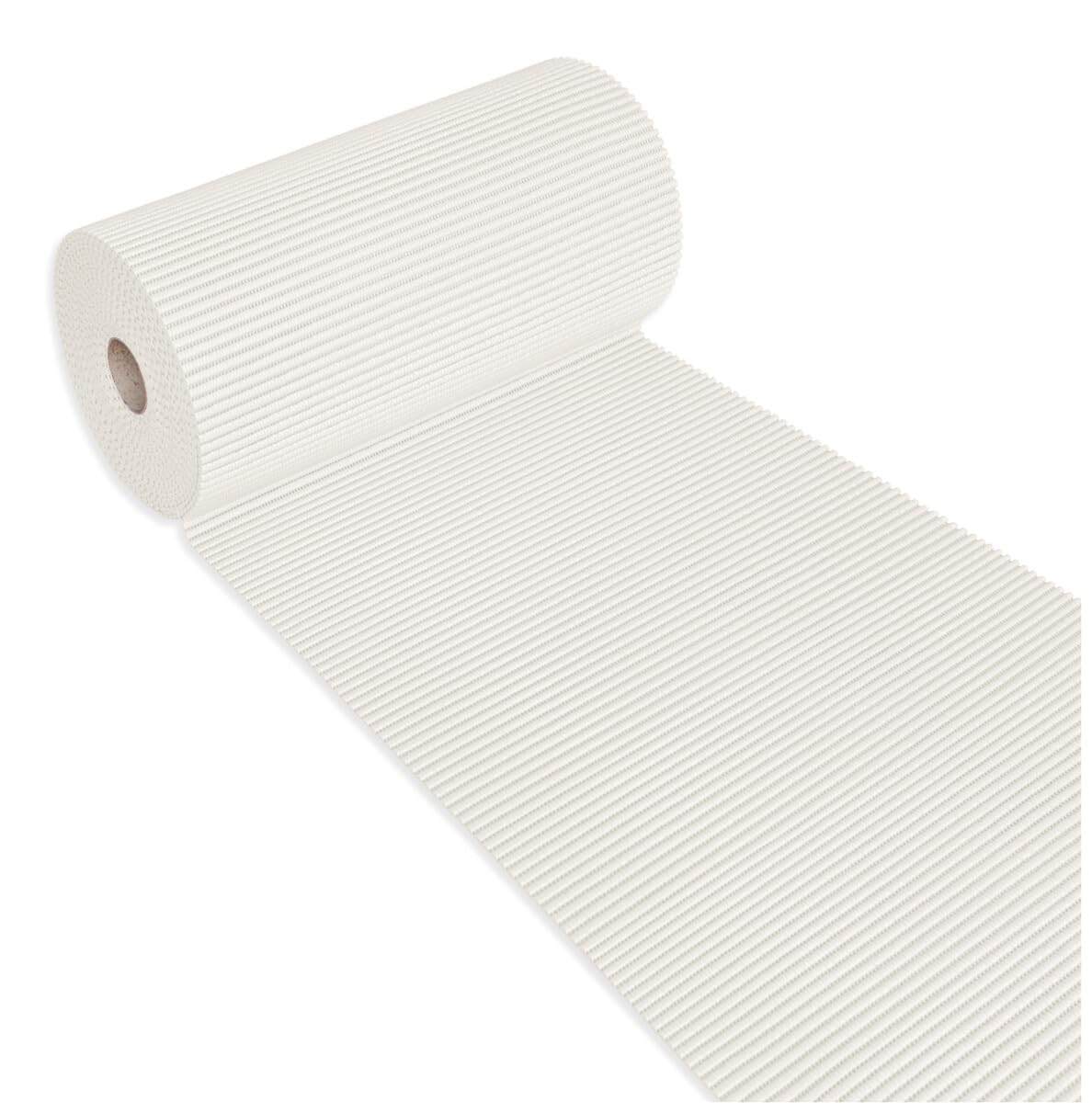 emmevi Alfombra de goma suave con borde de piscina, rollo de 15 metros, multiusos, para debajo del vaso del fregadero, color blanco