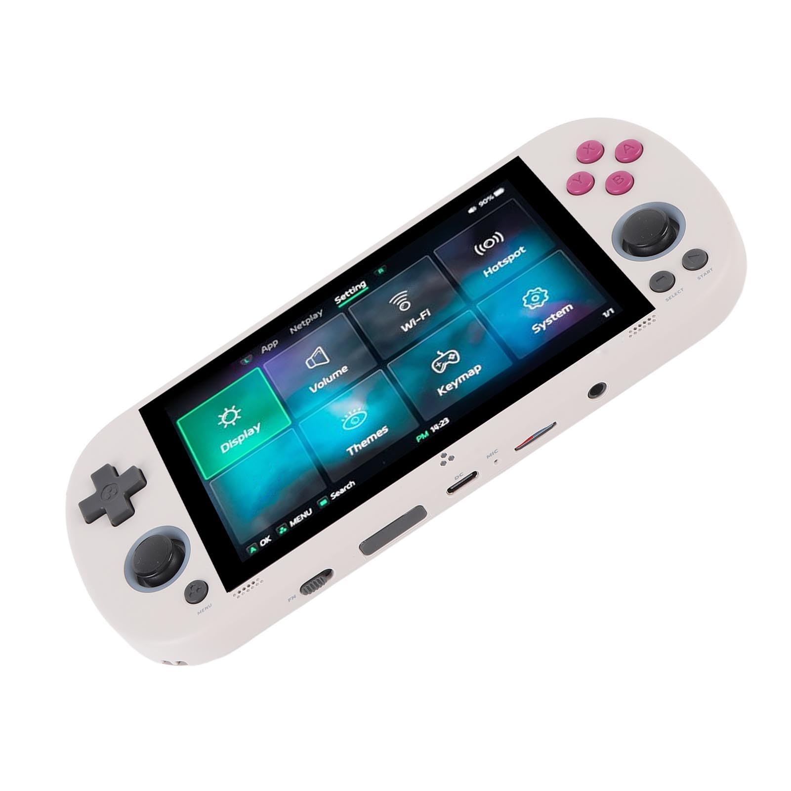 Console de Jeu Rétro Portable de 64 Go, écran Clair de 4,96 Pouces, Console de Jeu Vidéo Portable pour Les Fans de Jeux Vidéo Rétro (Grise)