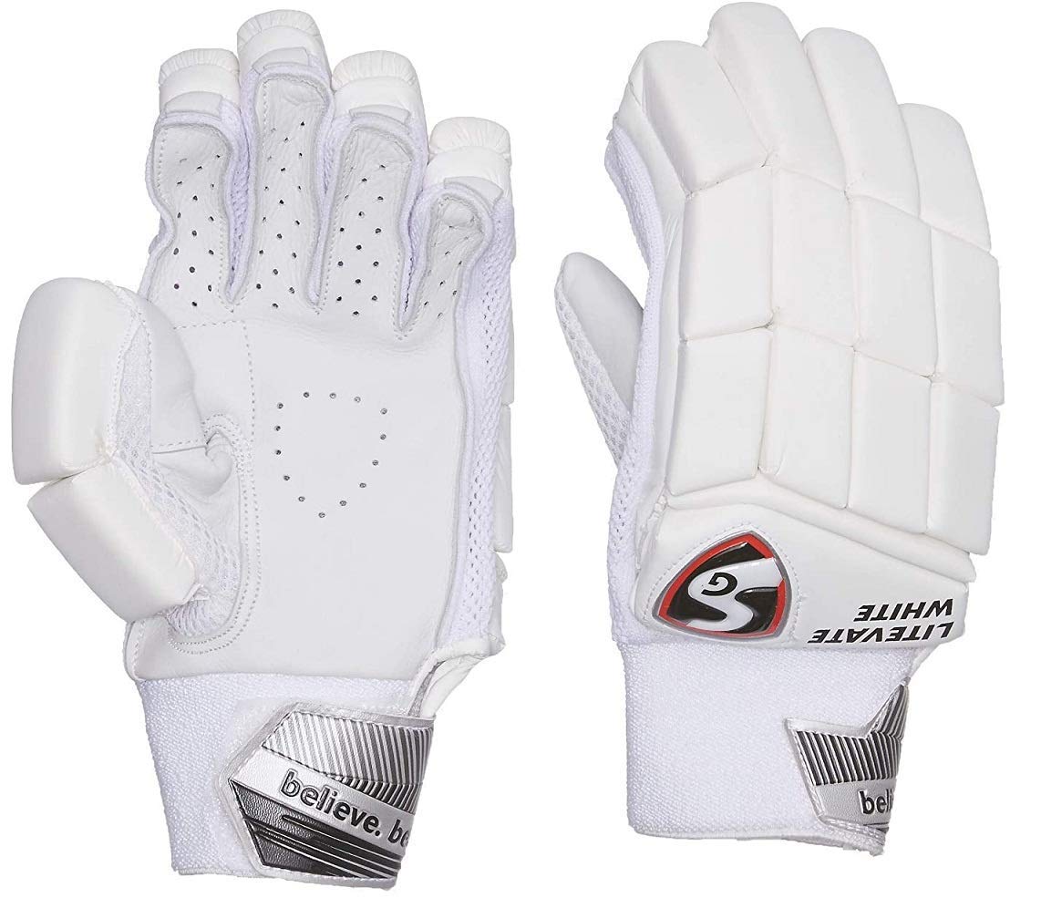 SG Cricket Litevate White Batting Gloves Junior (8-11 Years) Right Hand (B08ZN5NY7V) Amazon Price History, Amazon Price Tracker