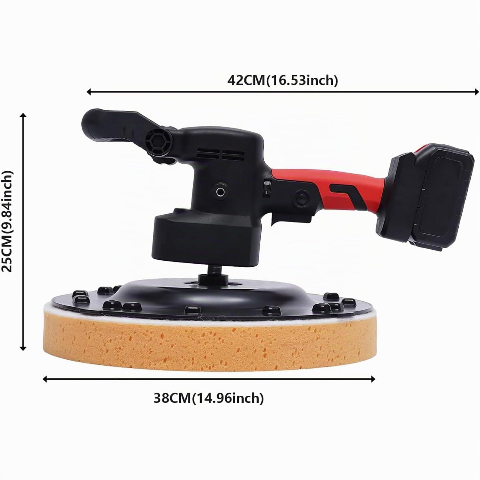Máquina Pulidora de Alisado de Paredes con Paleta Eléctrica,Kit de Máquina de Alisado de Superficies de Paredes de Cemento de Mano,Para Construcción de Superficies de Mortero de Pared,2battery