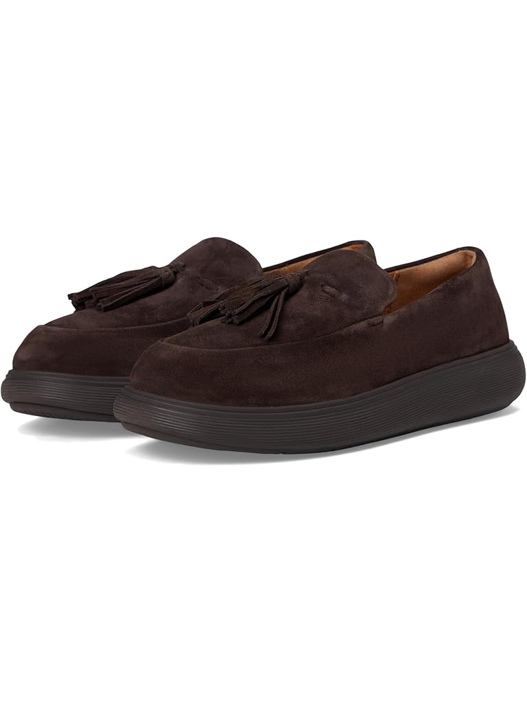 Brown FitFlop iQ-Comff Tassel Suede Loafers