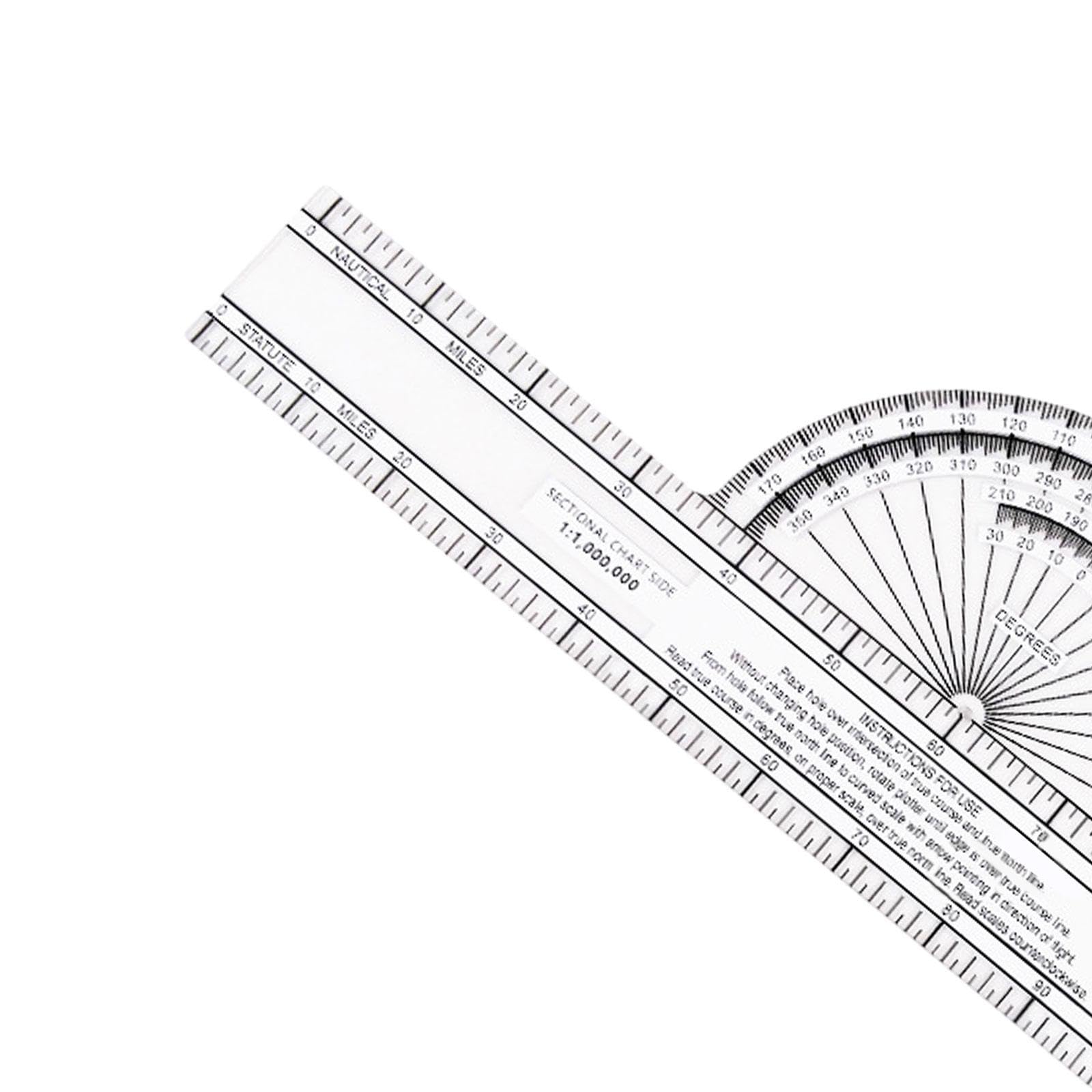 Baoblaze Aéronautique Règle Ingénierie Règle Échelle Rotative Règle Navigateur Aviation Accessoires Étudiant Fabriqué En Pp Adapté Au Pilote Formation, CFP4