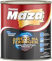 Kit Tinta Esmalte Sintético Direto na Ferrugem Para Portão Enferrujado 900ml Cores (Branco)