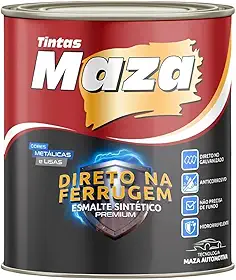 Kit Tinta Esmalte Sintético Direto na Ferrugem Para Portão Enferrujado 900ml Cores (Branco)