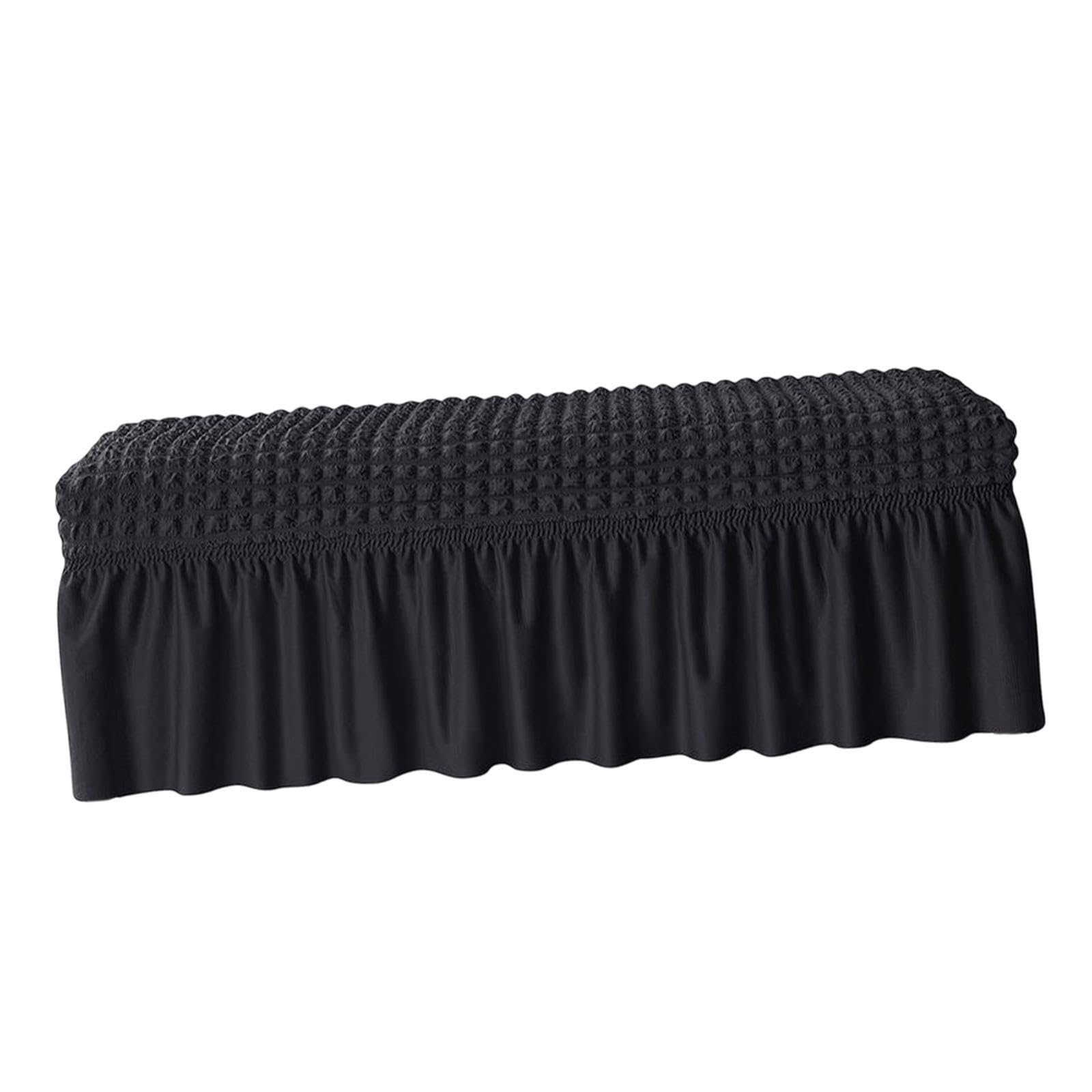 Mophrati Durable Stretch Dining Bench Seat Cover Protector Made Of Comfortable Polyester Designed To Against Spills And Stains Stretch Dining Bench Seat Cover