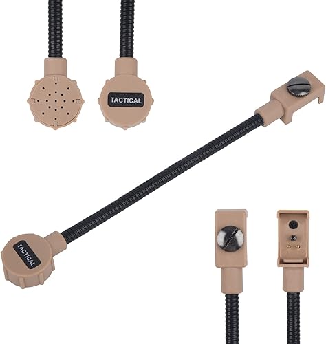 Miniatura 7 de Pdflie - Auriculares tácticos para disparos, caza, comunicación, airsoft, cancelación de ruido, auriculares Bowman Elite ii de un lado, micrófono de