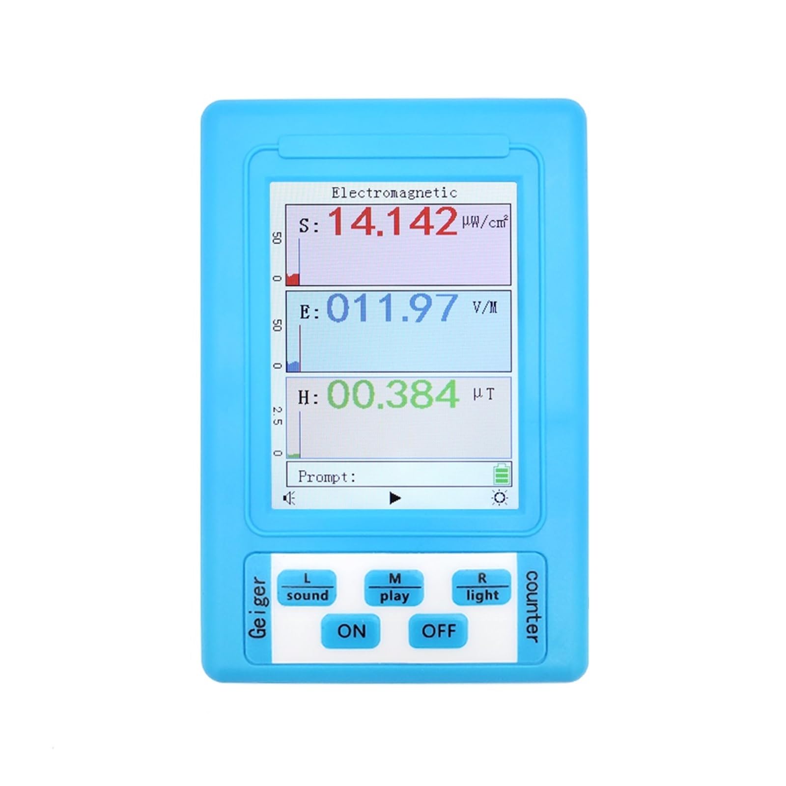 BR-9A Rilevatore di radiazioni elettromagnetiche portatile Misuratore EMF Tester for monitor di dosimetro di radiazioni professionale ad alta precisione Tester di monitoraggio radioattivo