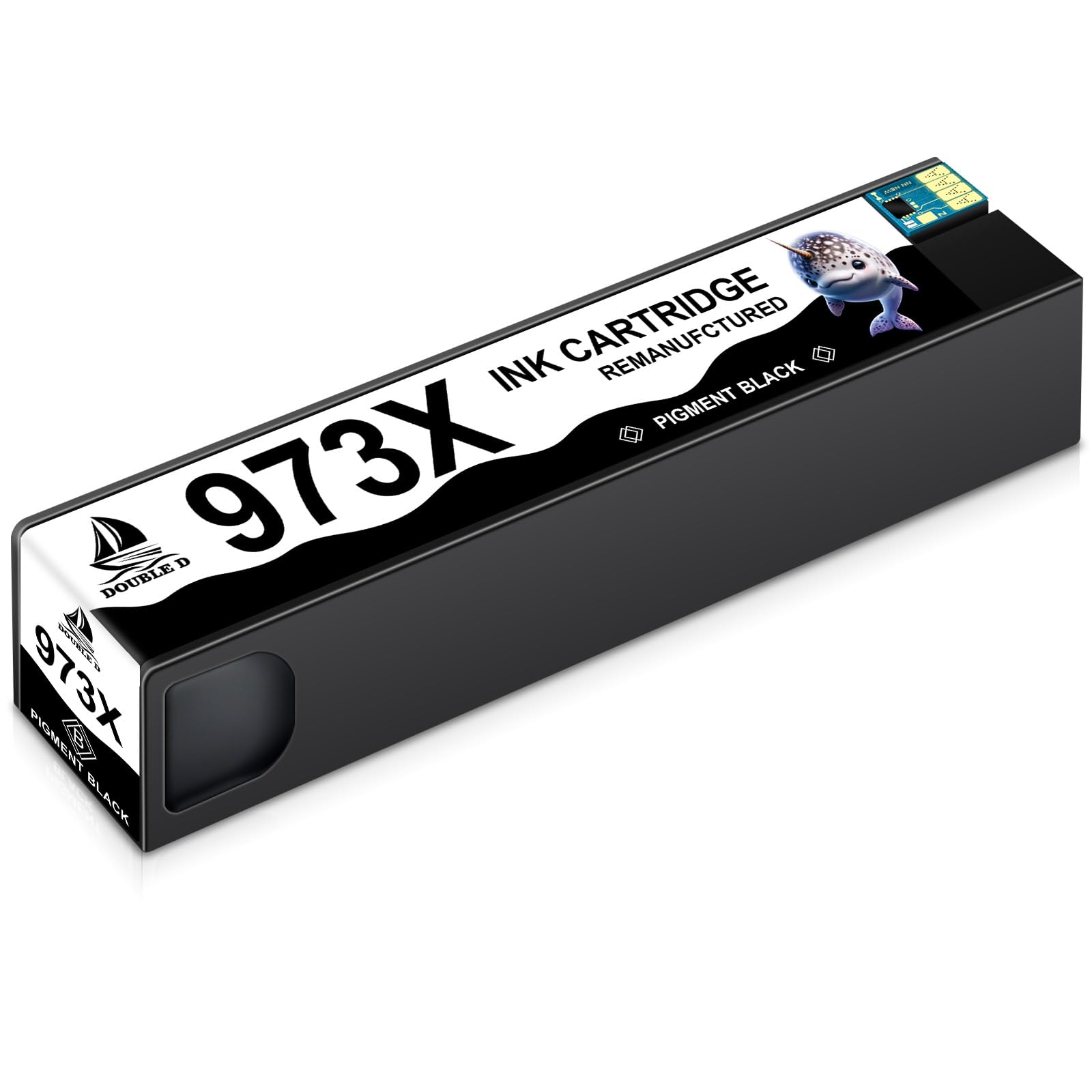 DOUBLE D 973X Nero per HP 973X L0S07AE, Non interessato dall'aggiornamento, per HP Pagewide pro 477dw 477dn 452dn 452dw MFP 552dw 577dw 577z Managed P55250dw MFP P57750dw(1BK)