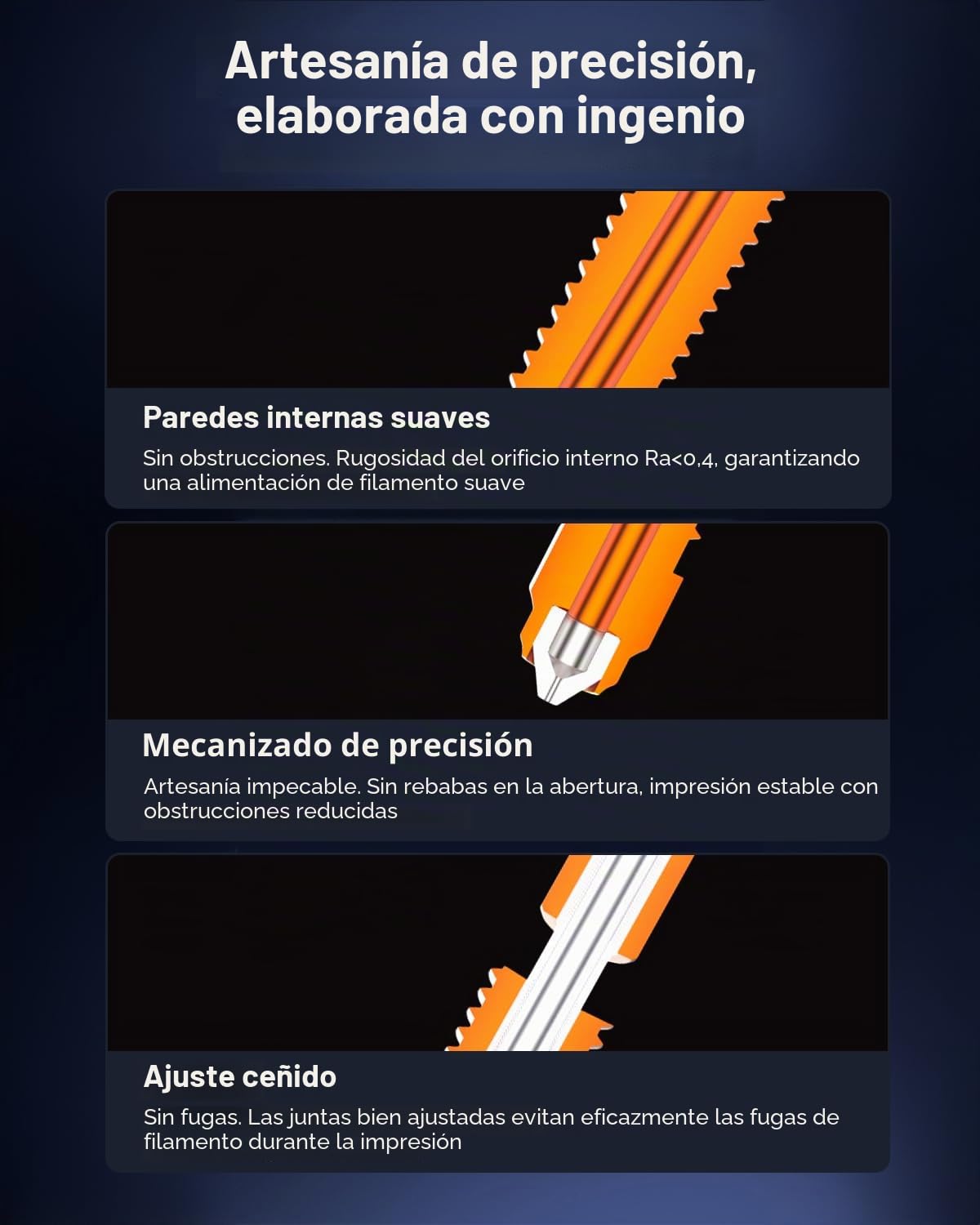 Boquilla oficial Creality K2 Plus, kit de repuesto de boquillas para hotend Creality Hi Combo con aleación de titanio, aleación de cobre y acero endurecido, para K2 Combo (0,4 0,6 0,8 mm, 4 unidades)
