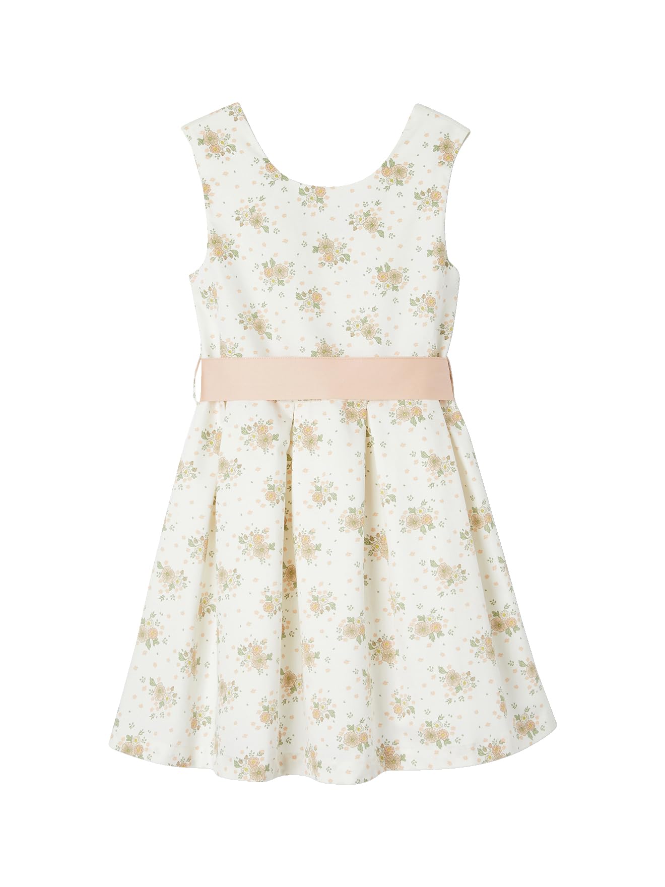VERTBAUDET Robe de cérémonie Fille Motifs Fleurs Aquarelle à la Base Rose imprimé 14A