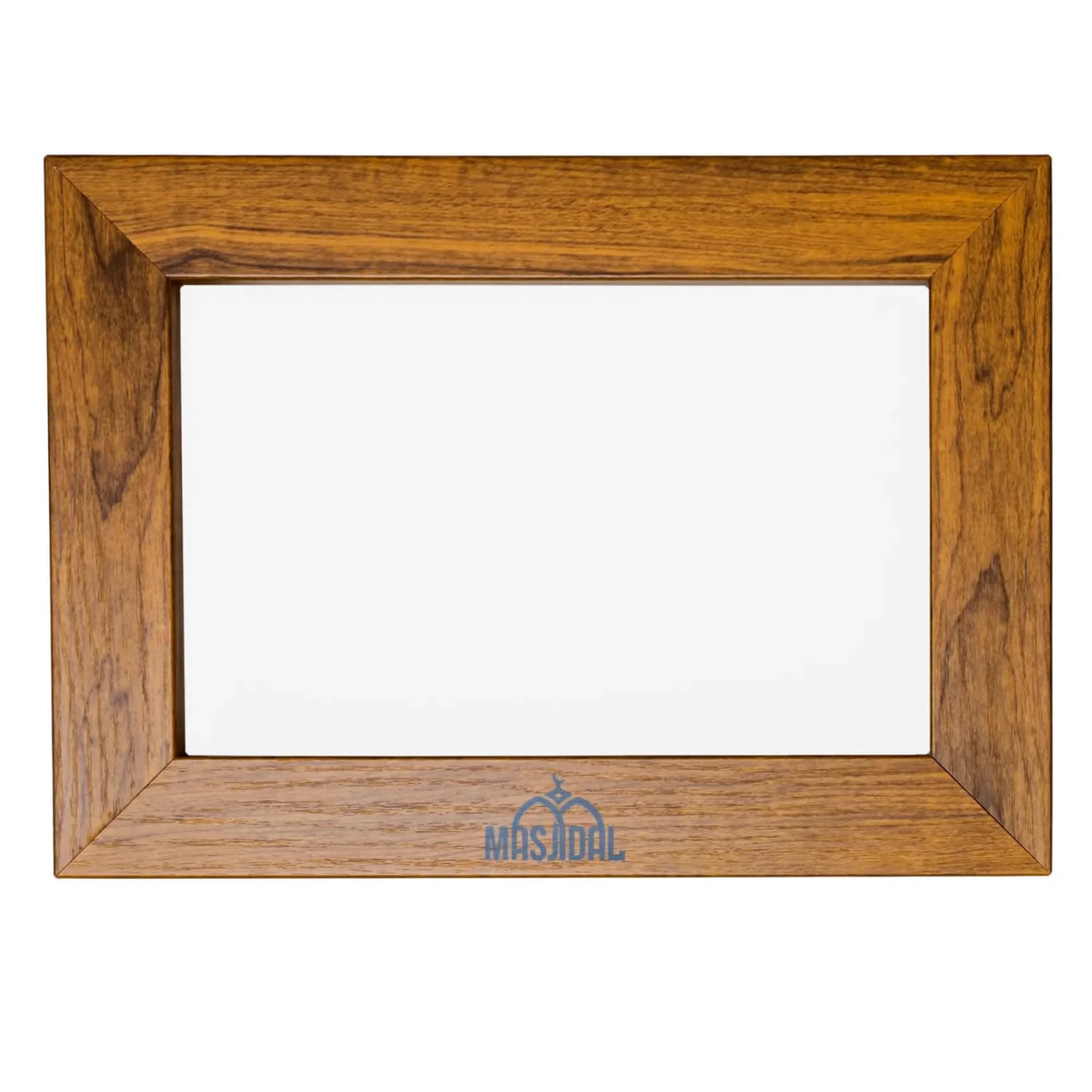 Masjidal - Decorative Frame for Athan Clocks – Compatible 14" Digital Azan Clock – Ideal for Athan Clock Tablet (Wood Walnut)