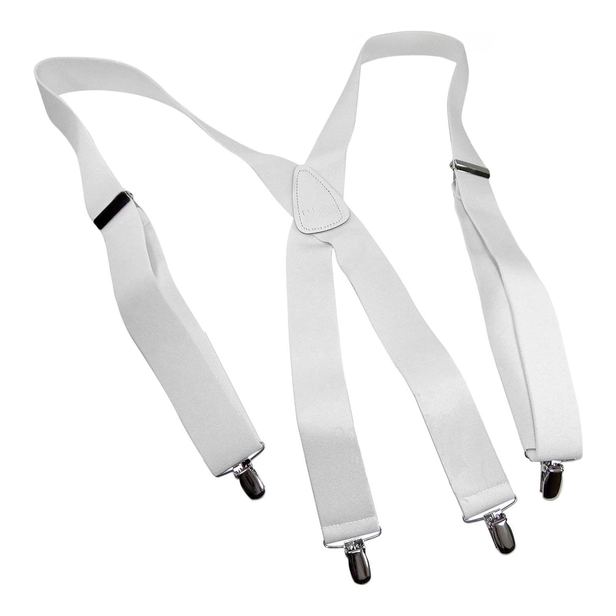 Hold-Up Classic Series 1 1/2 Inch Wide X-Back Suspenders with No-Slip Clips