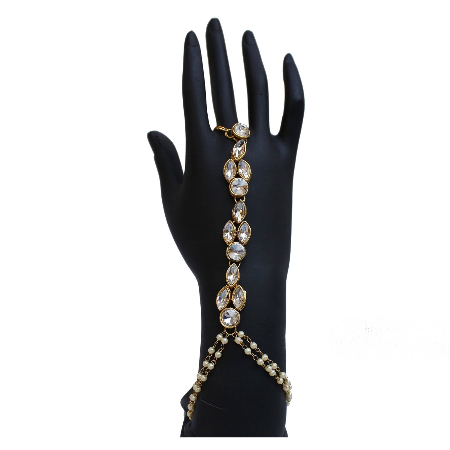 Lucky Jewellery Charm Bracelet for Women (White) (132-L1HM-05-W) 4