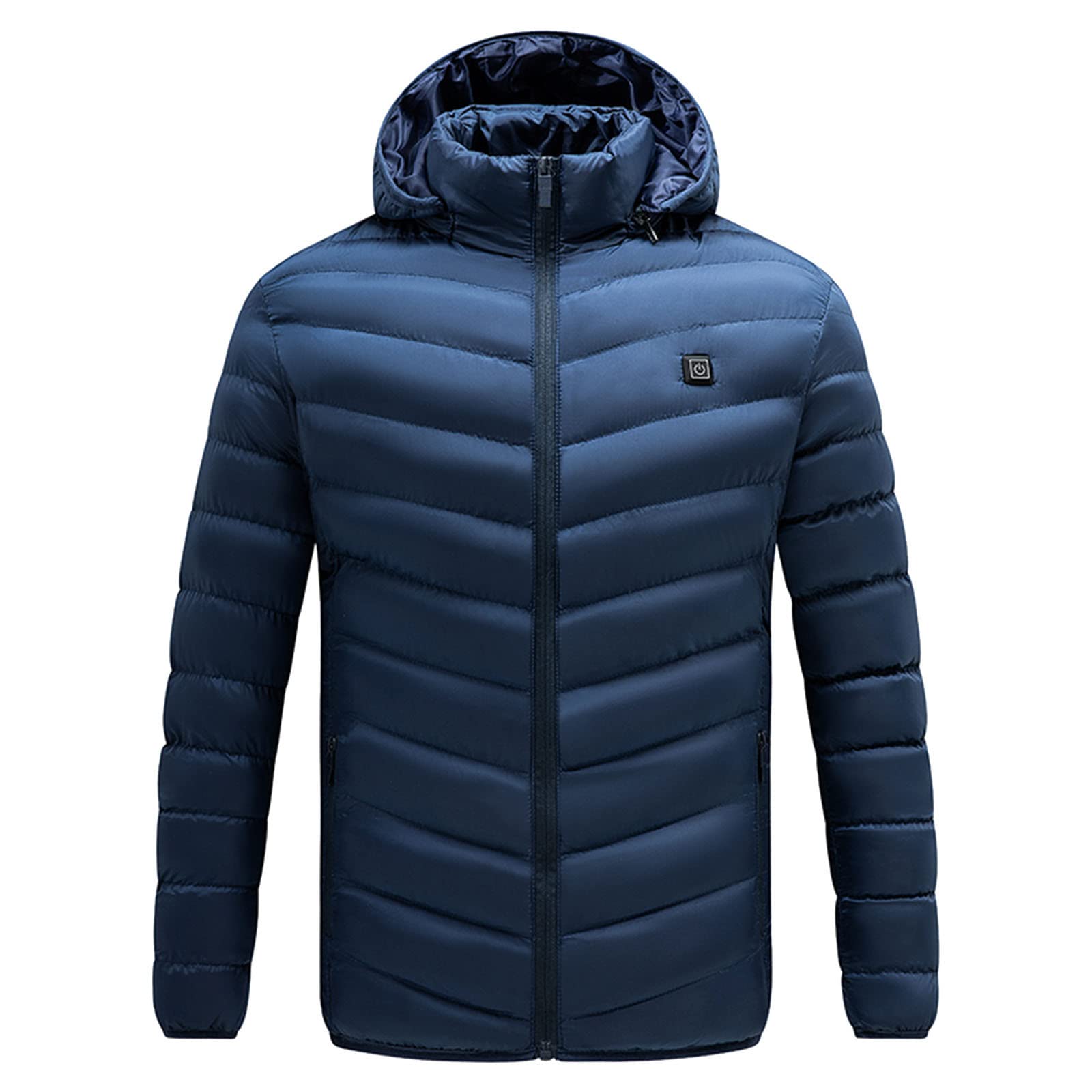 Genérico Abrigo de invierno acolchado para mujer,Ropa Mujer Cremallera con Bolsillo Ligera Moda Plumiferos chaqueta plumón parka acolchada en aspecto oversize Cazadora Manga Larga