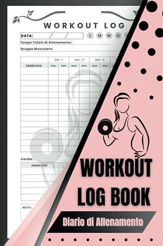 Diario di Allenamento - Workout Log Book: Fitness Journal, Tracker per esercizi in palestra o all'aperto, 100 schede per pianificare e concentrarsi sul proprio percorso sportivo.