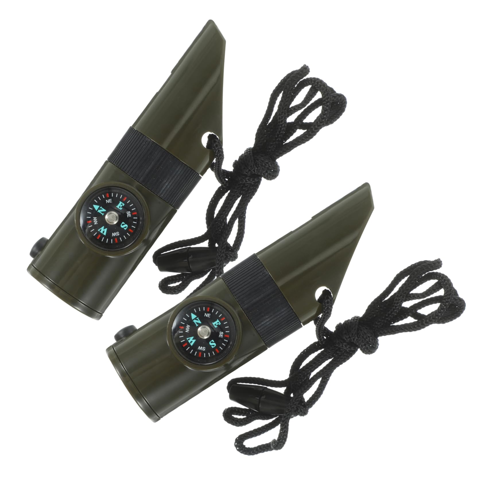 Sosoport Fischietto D'emergenza Fischietto Multifunzione Fischietti di Emergenza con Cordino LED Light Lucine LED Whistle Attrezzature Salvavita Forniture per Esterni Lega